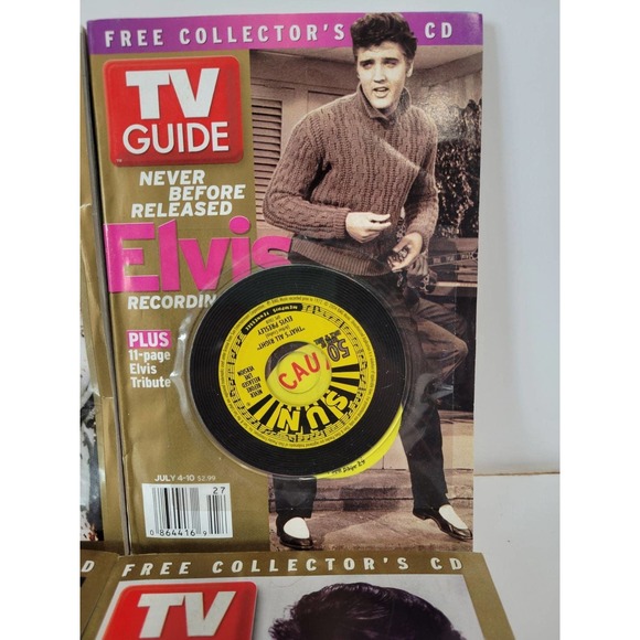 Elvis Memorabilia TV Guide Lot 4 - Picture 4 of 6